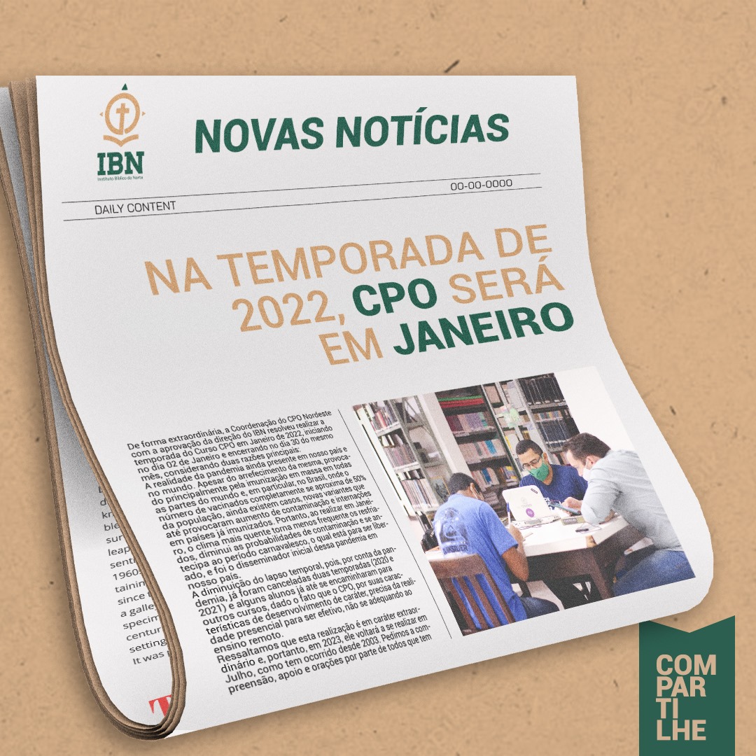 CPO EM JANEIRO/2022